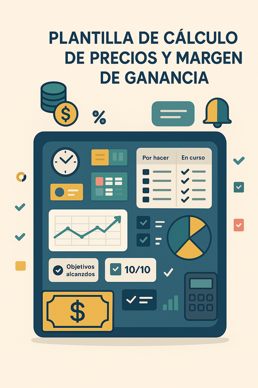 Plantilla de Cálculo de Precios y Margen de Ganancia